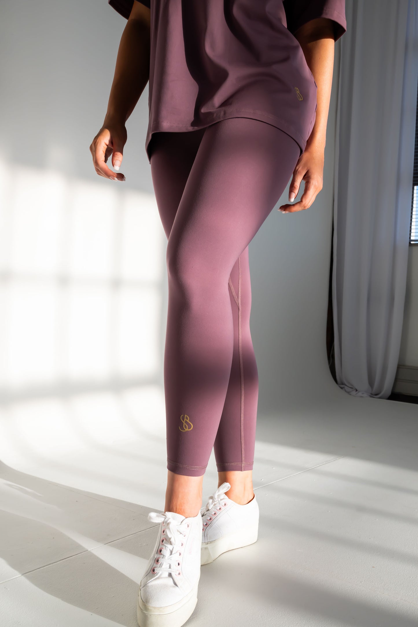 Purple Modest Leggings