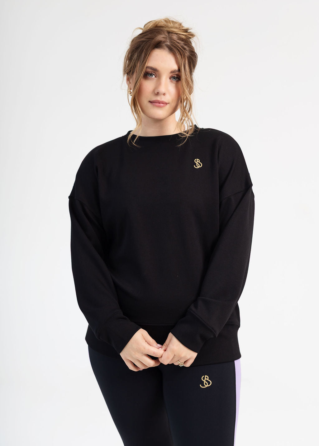 Purple and Black Sweater