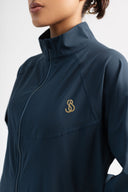 Ruffle Sleeve Edition Jacket - Sapphire Blue - PLEASE size down !