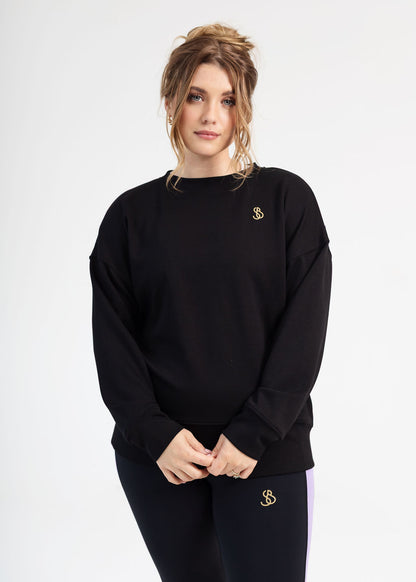 Purple and Black Sweater