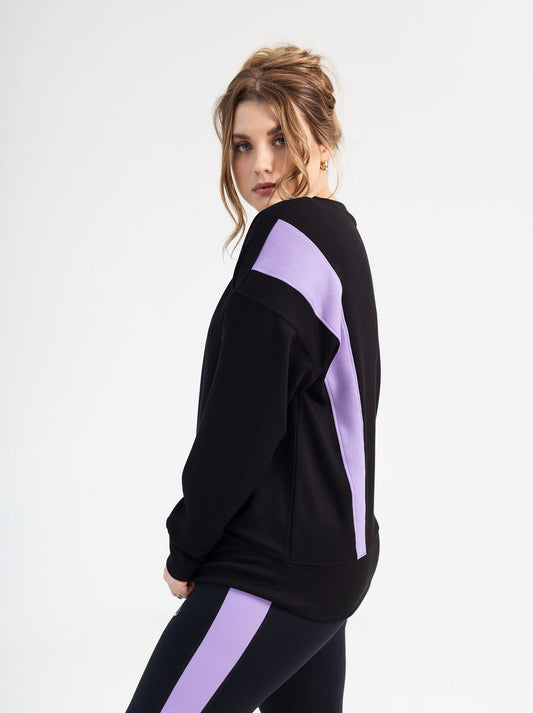 Purple and Black Sweater