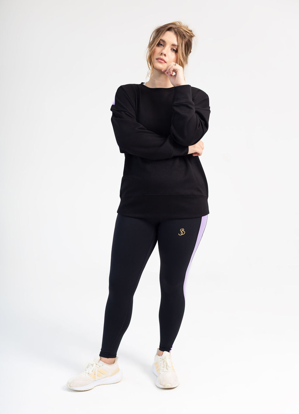 Purple and Black Sweater