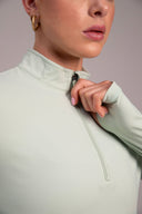 Quarter-Zip Top - Chiffon Melon (PRE-ORDER)