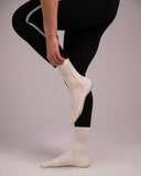 Signature Crew Sock - Cream with Whipped Candy and Chiffon Melon Stripe (PRE-ORDER)