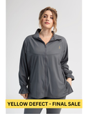 YELLOW DEFECT - Ruffle Sleeve Edition Jacket - Graphite Grey - PLEASE size down!