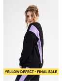 YELLOW DEFECT - SWEATER - PURPLE AND BLACK