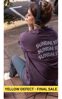 YELLOW DEFECT - MODEST TOP - PURPLE
