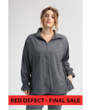 RED DEFECT - Ruffle Sleeve Edition Jacket - Graphite Grey - PLEASE size down!