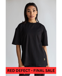 RED DEFECT - MODEST TOP - BLACK
