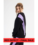 RED DEFECT - SWEATER - PURPLE AND BLACK